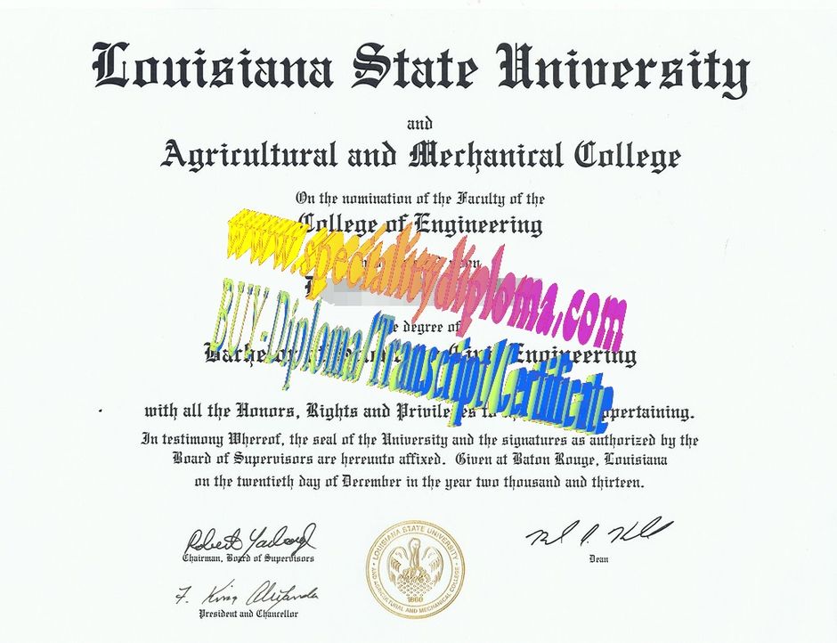 Buy Louisiana State University Diploma Online