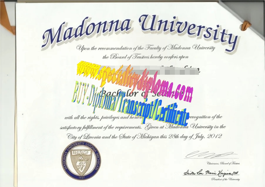 Buy Madonna University Diploma Online