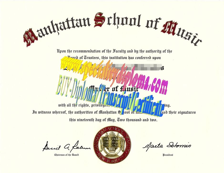 Buy Manhattan School of Music Diploma Online