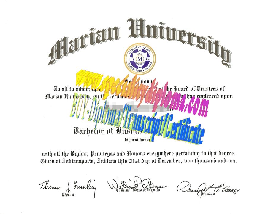 Buy Marian University Diploma Online