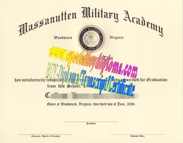 Buy Massanutten Military Academy Diploma Online