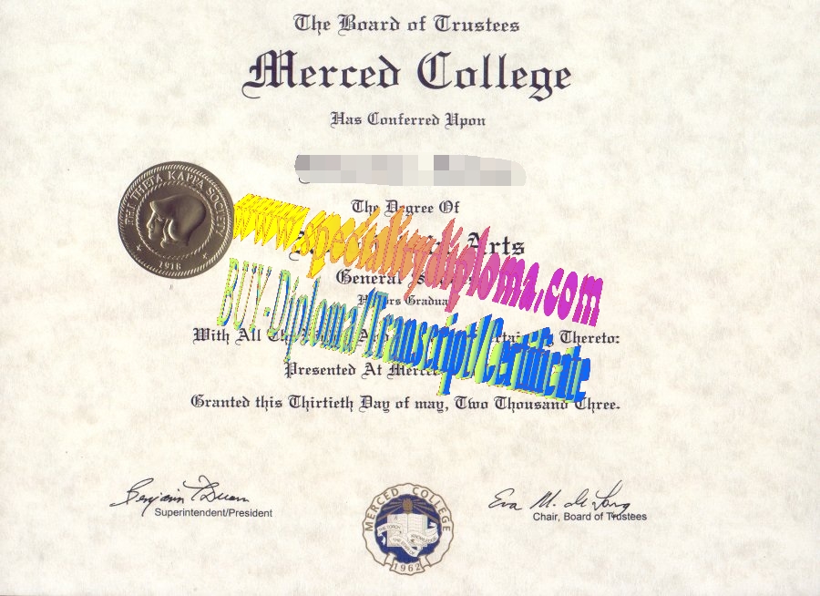 Buy Merced College Diploma Online