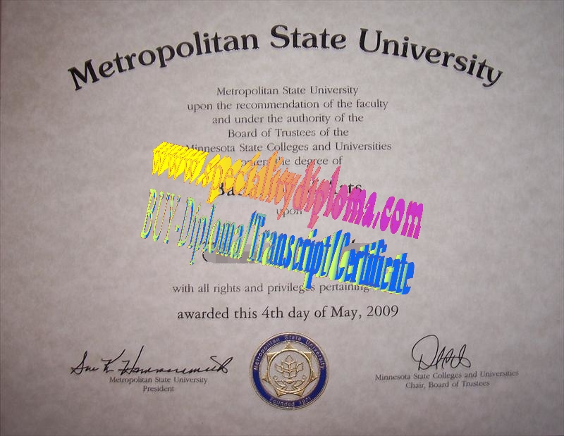 Buy Metropolitan State University Diploma Online