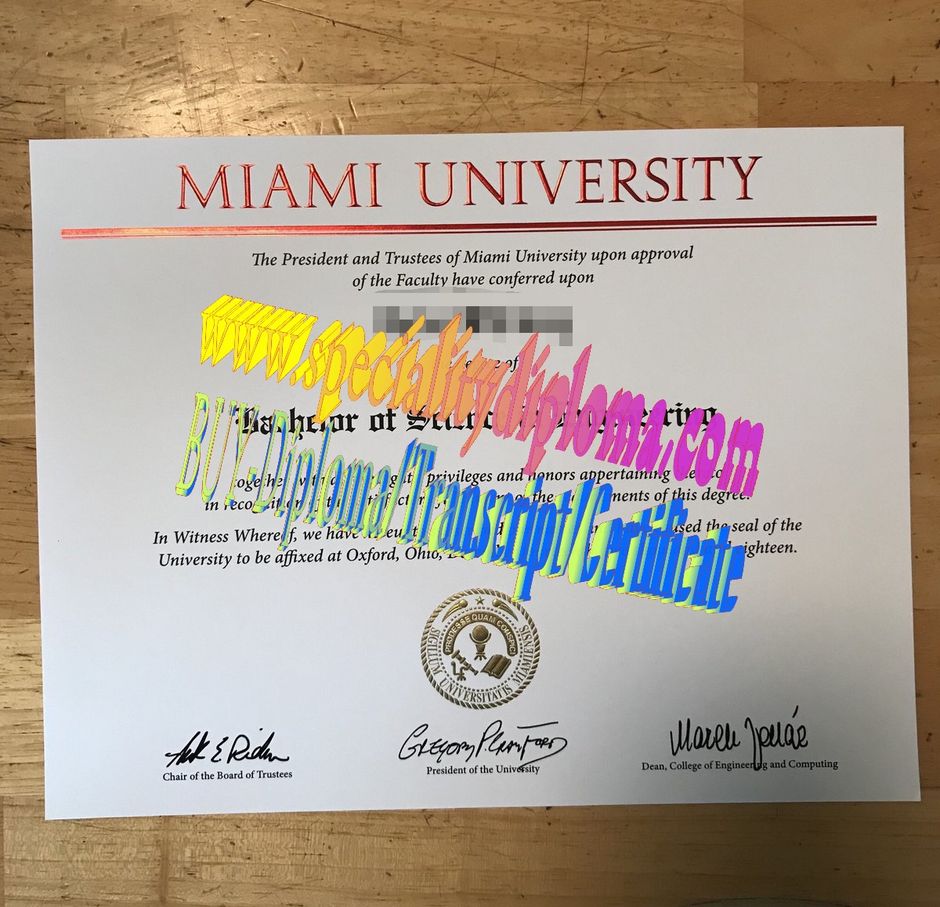 Buy Miami University Diploma Online