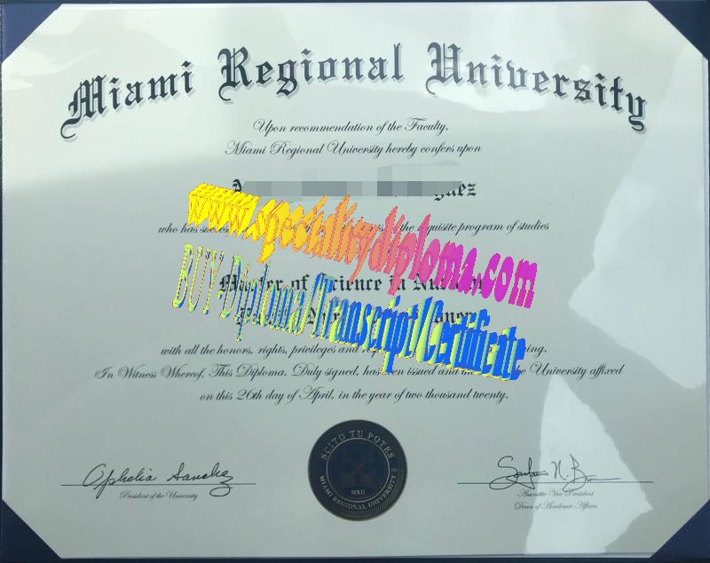 Buy Miami regional University Diploma Online