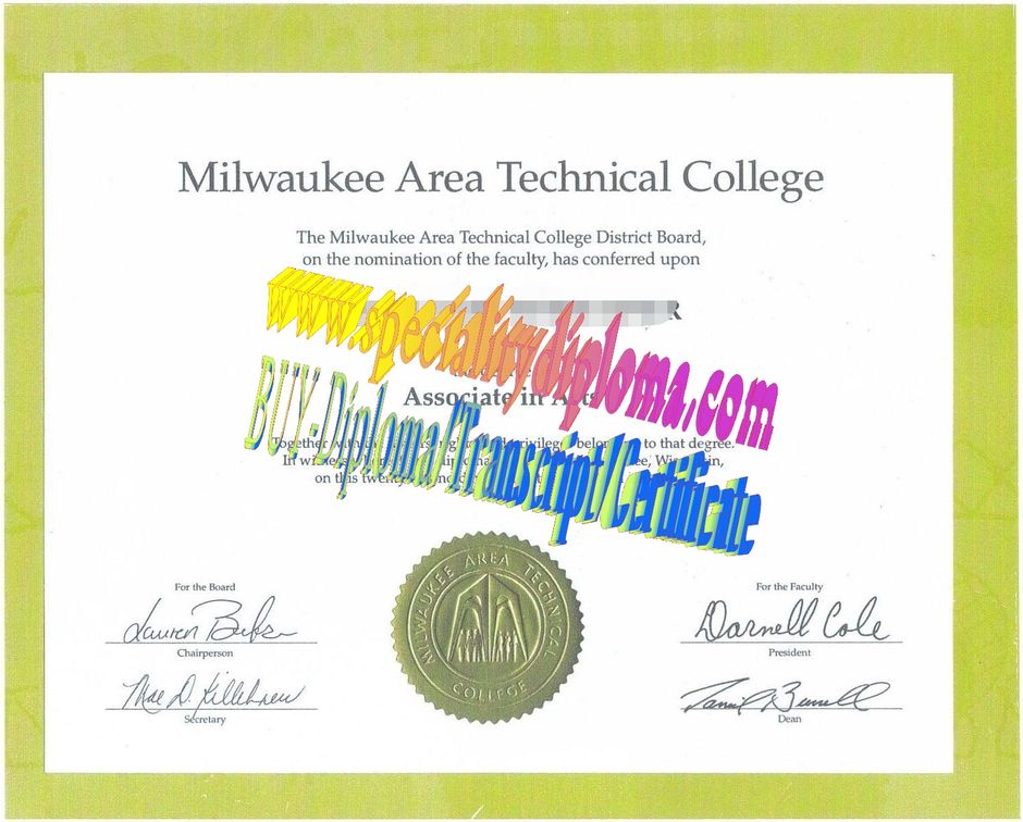 Buy Milwaukee Area Technical College Diploma Online