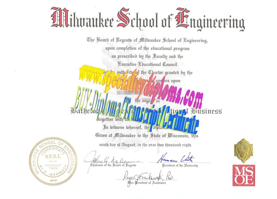 Buy Milwaukee School of Engineering Diploma Online