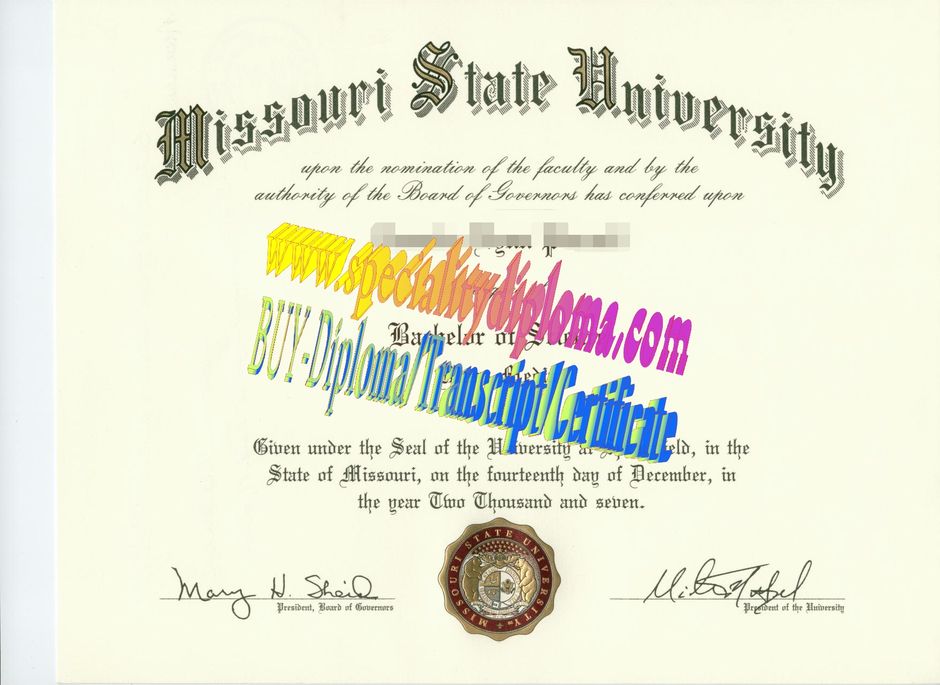 Buy Missouri State University Diploma Online