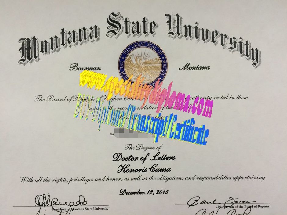 Buy Montana State University  Bozeman Diploma Online