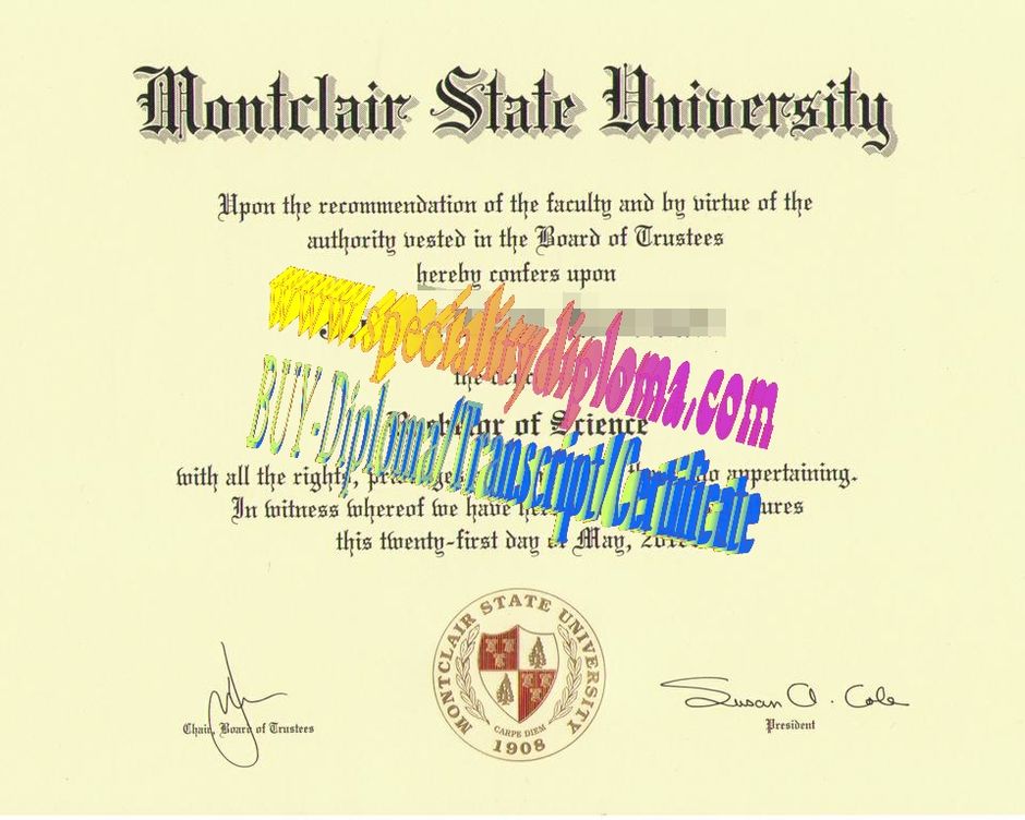 Buy Montclair State University Diploma Online