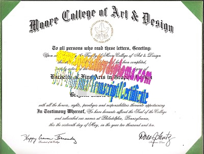 Buy Moore College of Art and Design Diploma Online