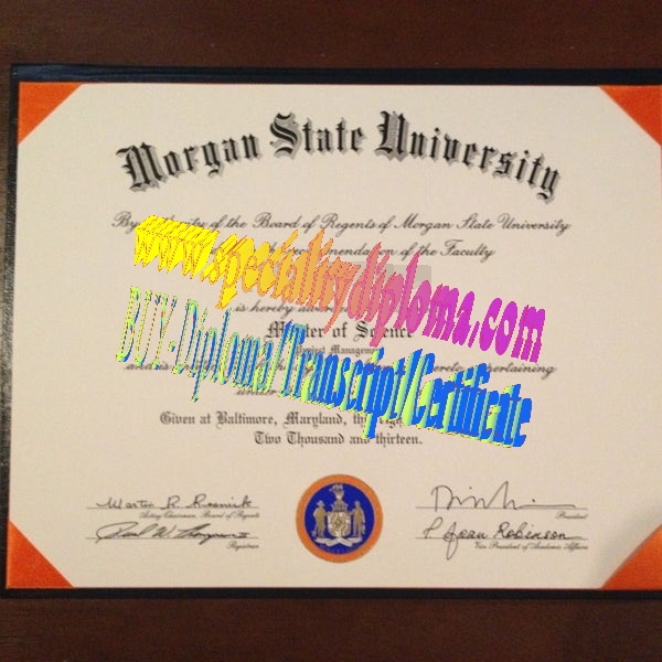 Buy Morgan State University Diploma Online