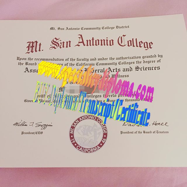 Buy Mt. San Antonio College Diploma Online