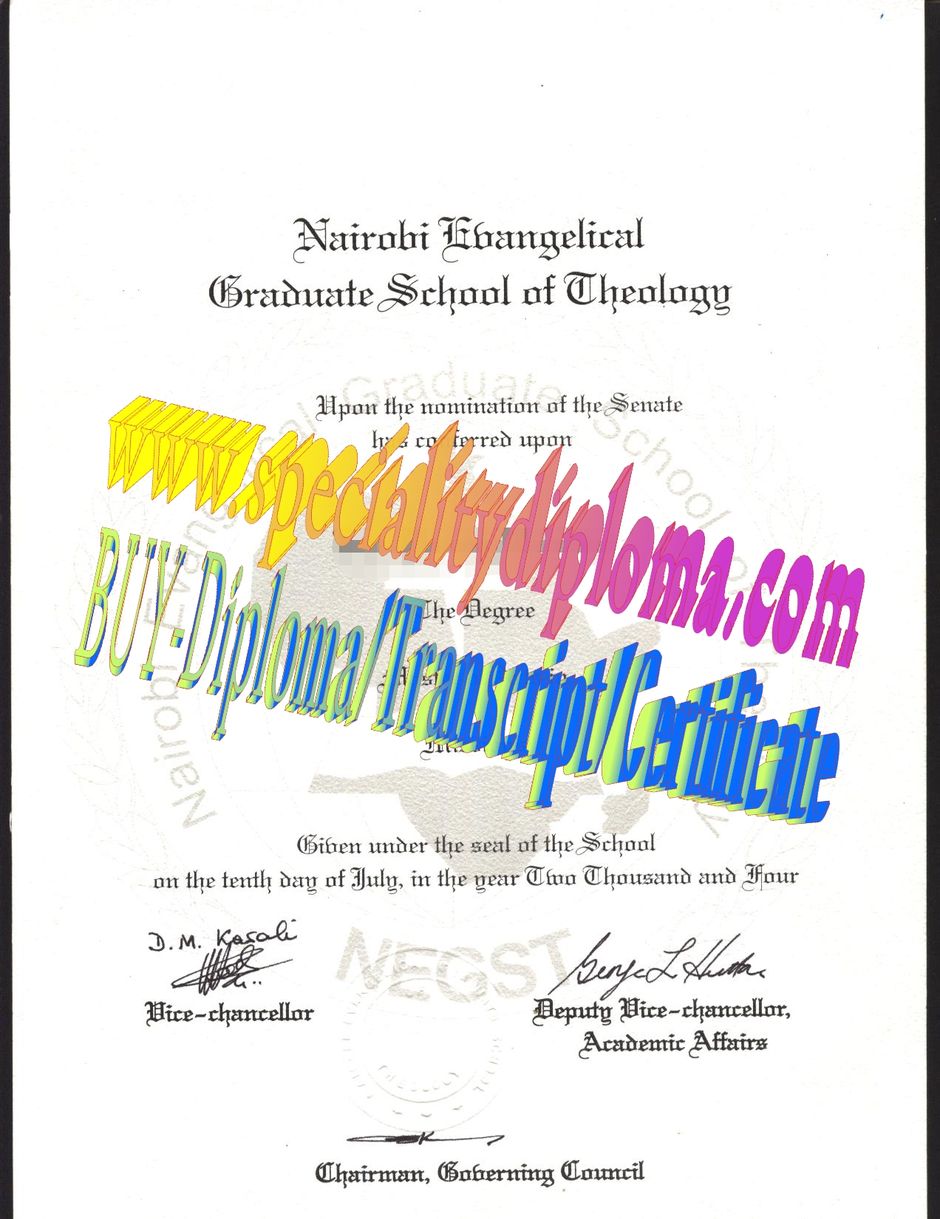 Buy Nairobi Evangelical Graduate School of Theology Diploma Online