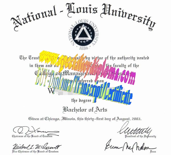 Buy National Louis University Diploma Online