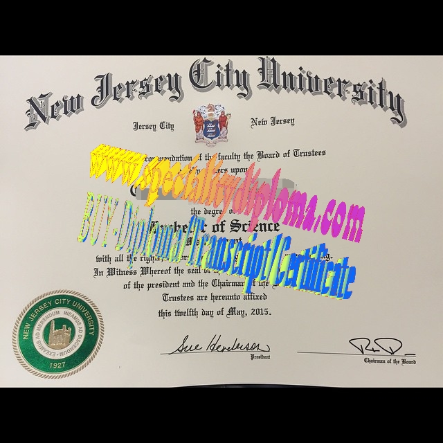 Buy New Jersey City University Diploma Online