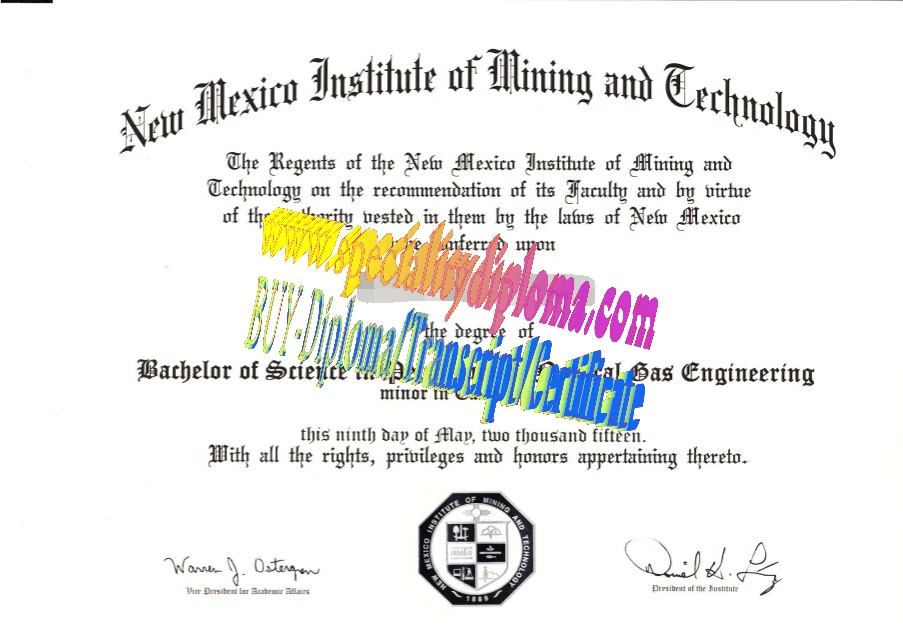 Buy New Mexico Institute of Mining and Technology Diploma Online