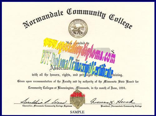 Buy Normandale Community College Diploma Online