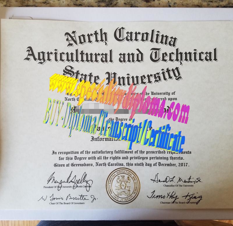 Buy North Carolina Agricultural and Technical State University Diploma Online