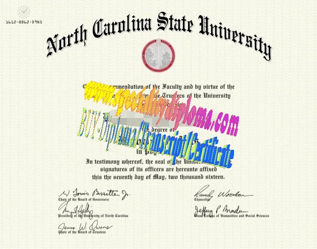 Buy North Carolina State University Diploma Online