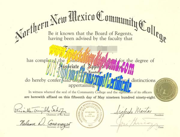 Buy Northern New Mexico Community College Diploma Online