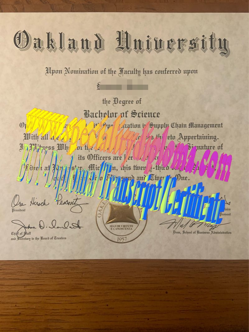 Buy Oakland University Diploma Online