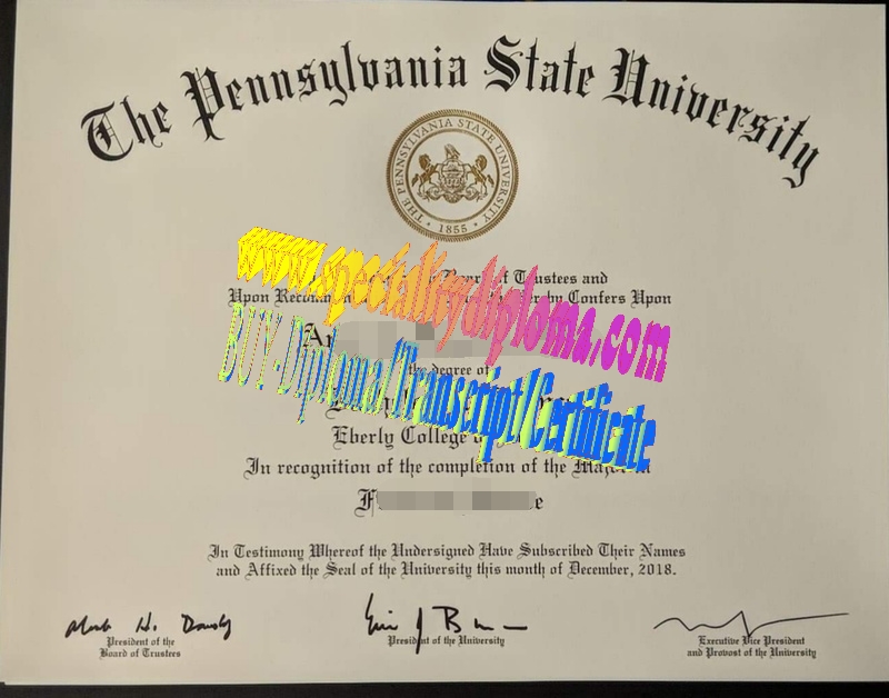 Buy Pennsylvania State University Diploma Online