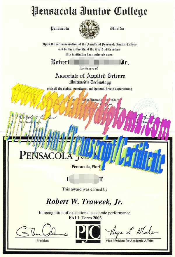 Buy Pensacola Junior College Diploma Online