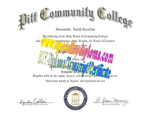 Buy Pitt Community College Diploma Online