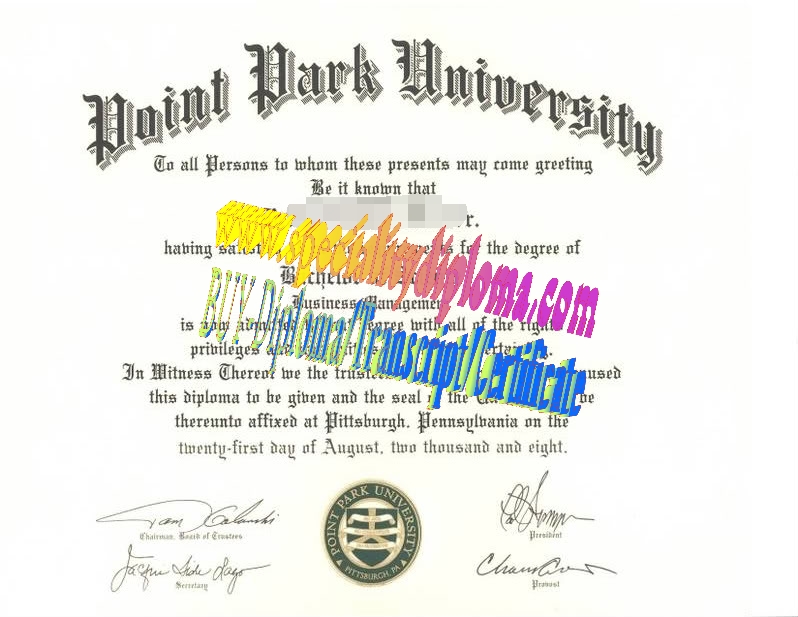 Buy Point Park University Diploma Online