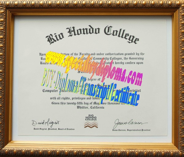 Buy Rio Hondo College Diploma Online