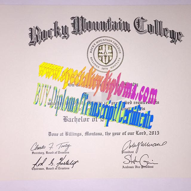 Buy Rocky Mountain College Diploma Online