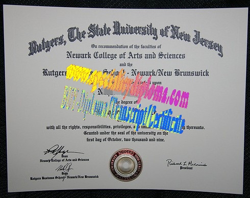 Buy Rutgers, the State University of New Jersey Diploma Online