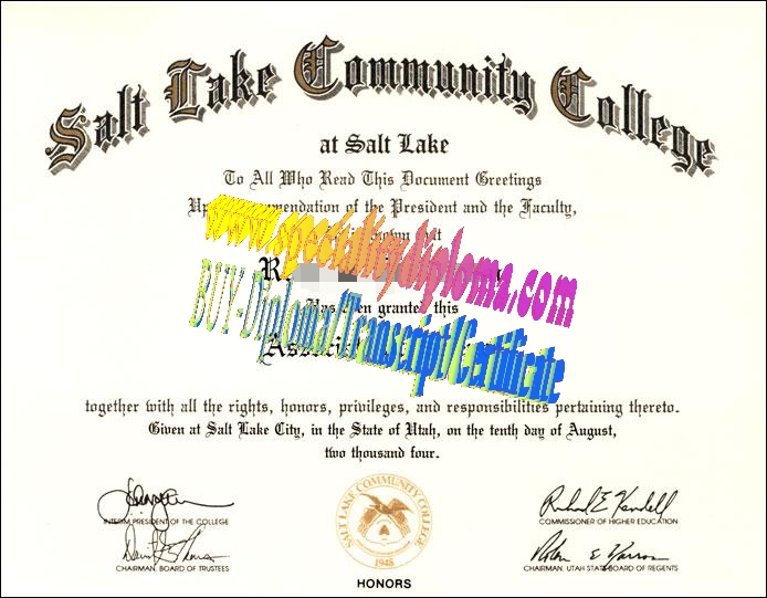 Buy Salt Lake Community College Diploma Online