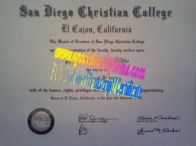 Buy San Diego Christian College Diploma Online