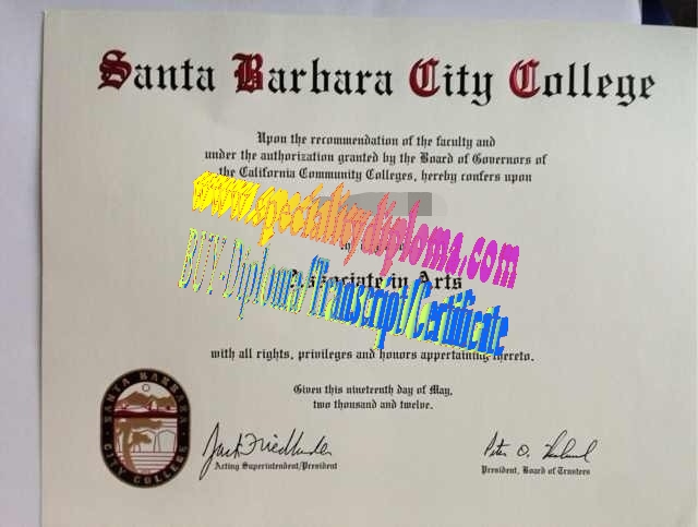 Buy Santa Barbara City College Diploma Online