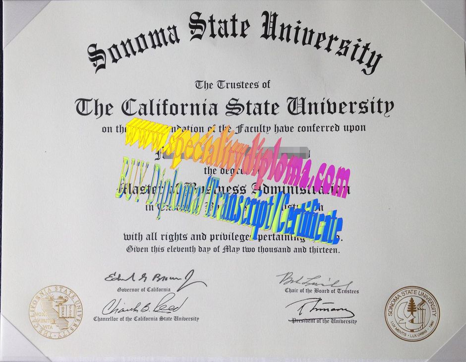 Buy Sonoma State University Diploma Online