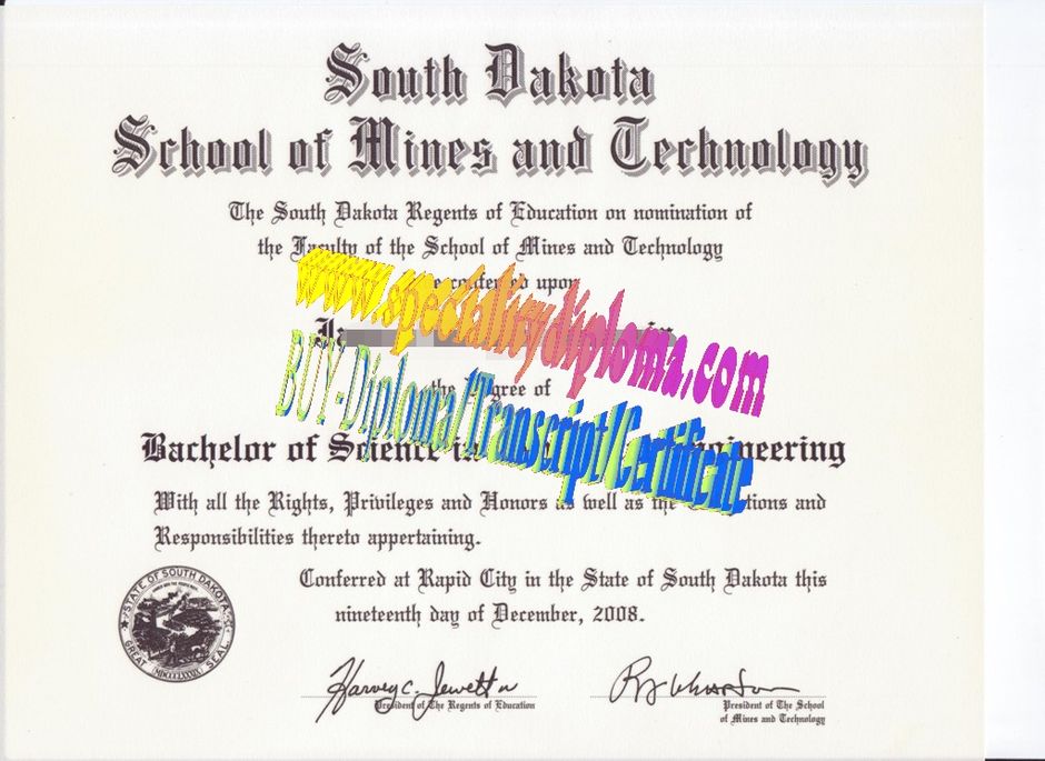 Buy South Dakota School of Mines and Technology Diploma Online