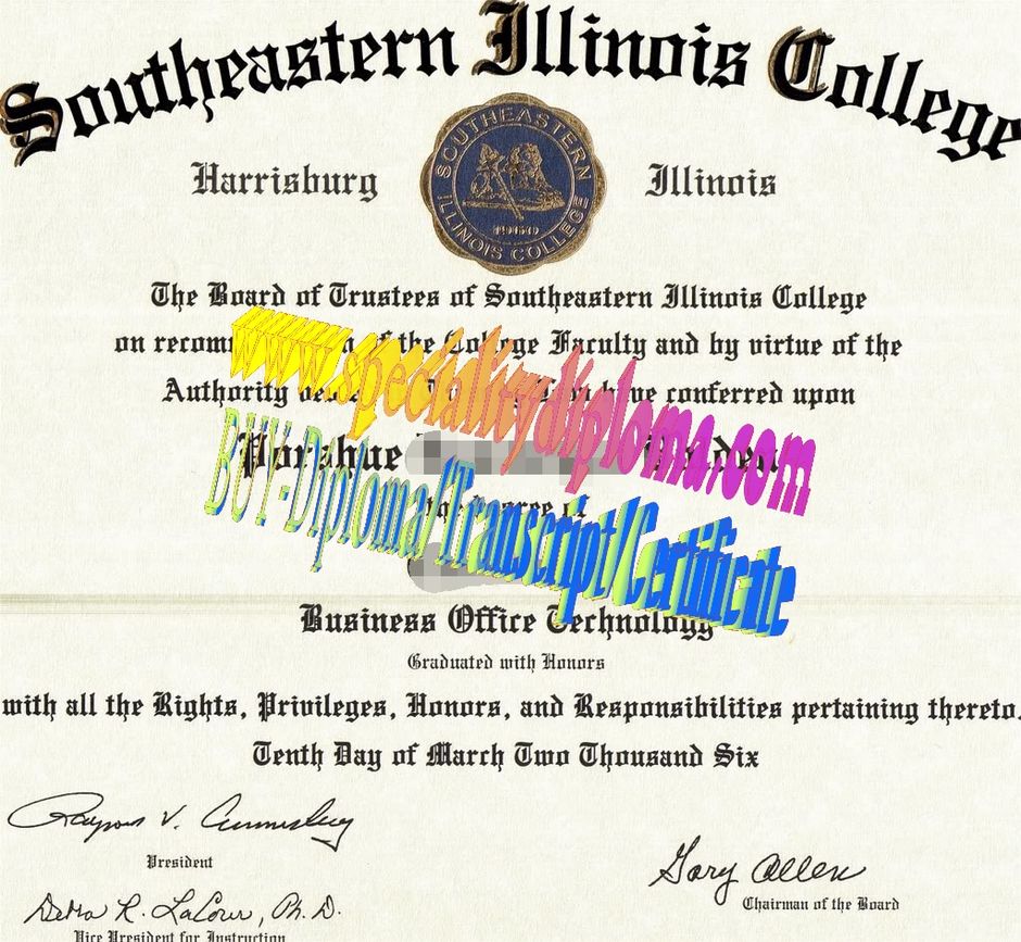 Buy Southeastern Illinois College Diploma Online