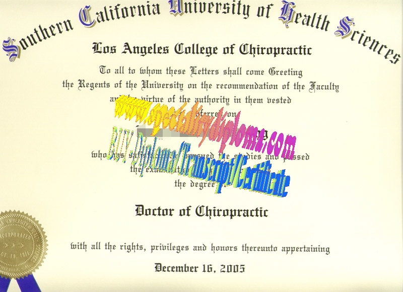 Buy Southern California University of Health Sciences Diploma Online