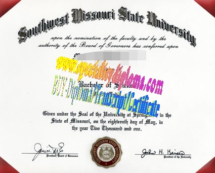 Buy Southwest Missouri State University Diploma Online