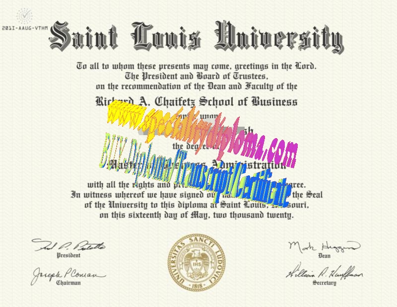 Buy St. Louis University Diploma Online