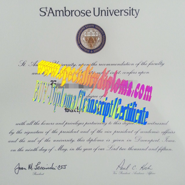 Buy St.Ambrose University Diploma Online