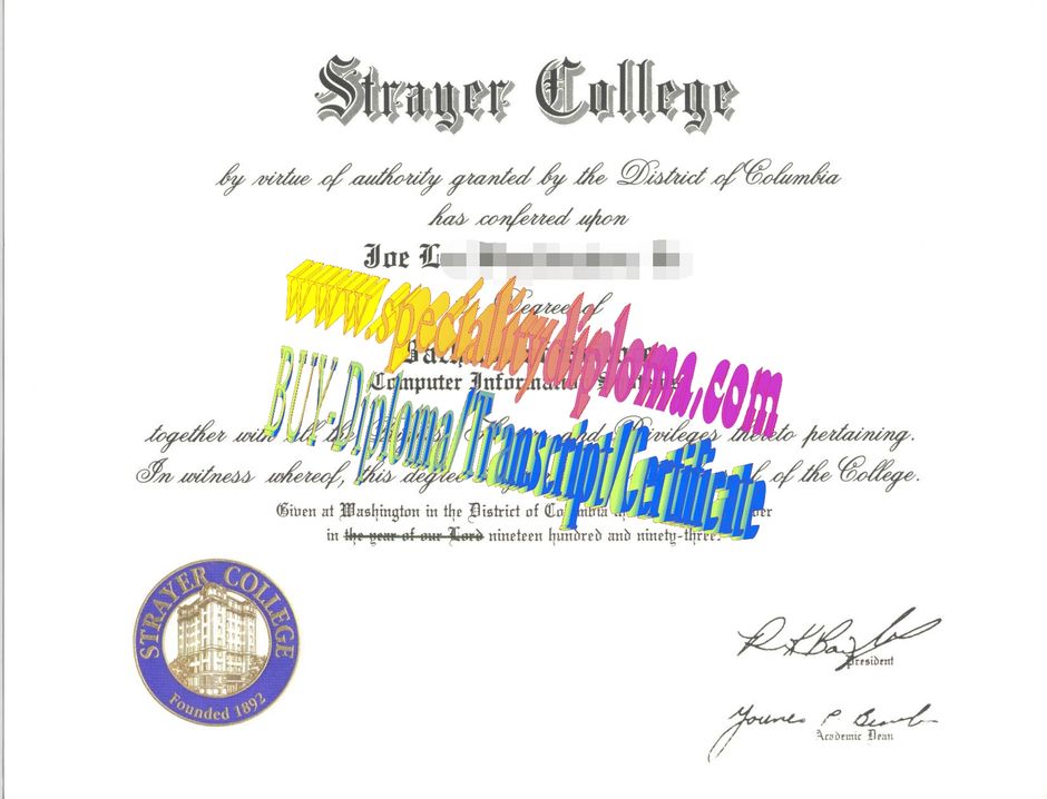 Buy Strayer College Diploma Online