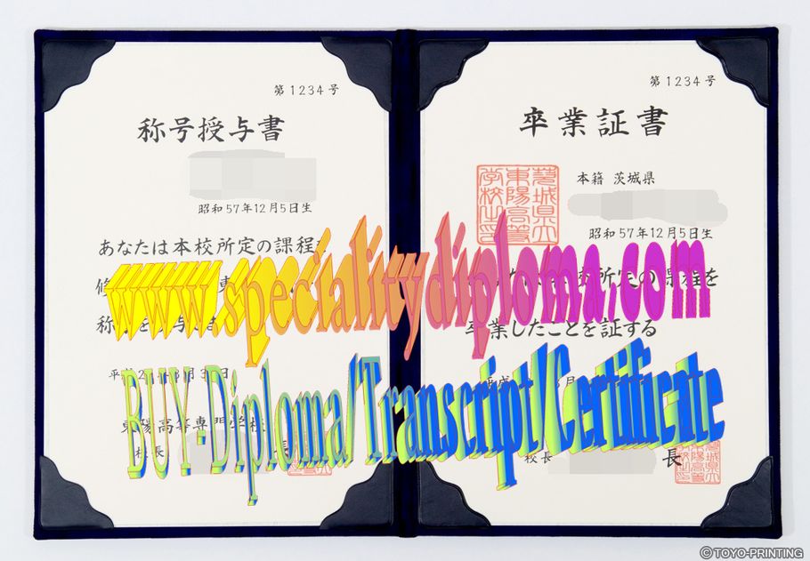 Buy fake Japan Toyo Higher Technical College Diploma