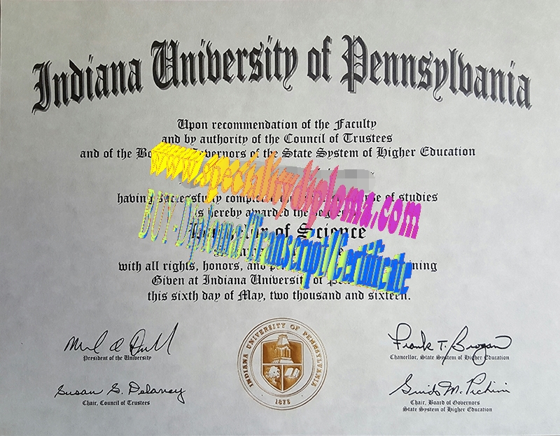 Buy mIndiana University of Pennsylvania Diploma Online