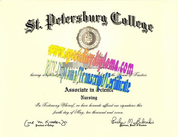 Buy mSt. Petersburg College Diploma Online