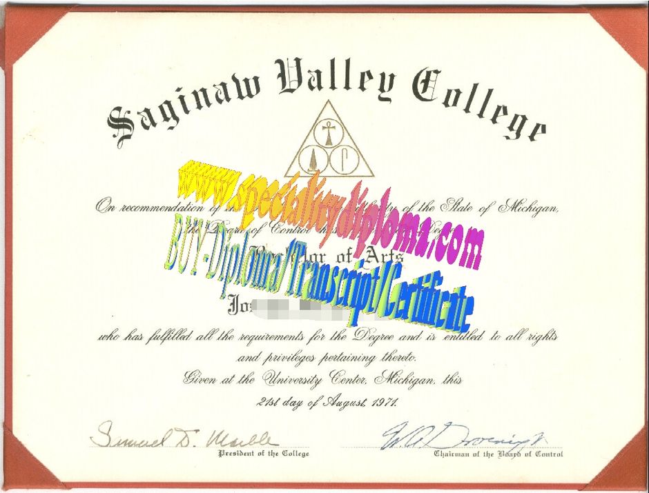 Buy saginaw valley college Diploma Online