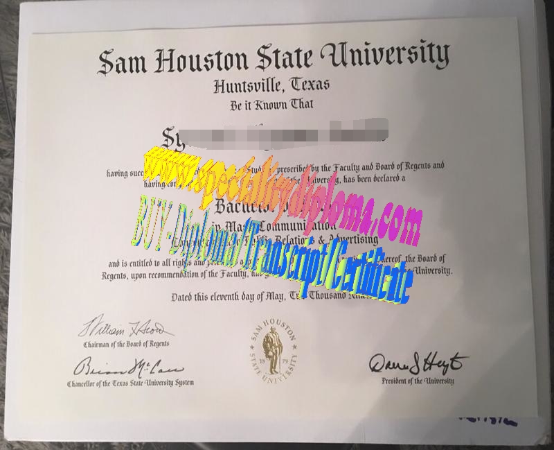 Buy sam houston state University Diploma Online