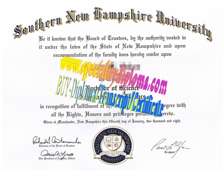 Buy southern new hampshire University Diploma Online